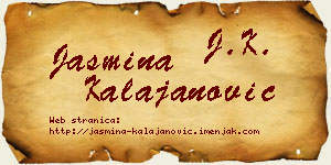 Jasmina Kalajanović vizit kartica
